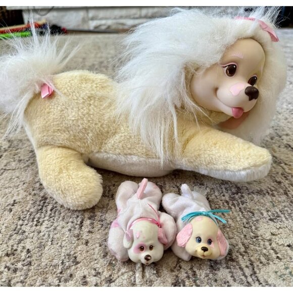 Puppy Surprise Vintage Plushie Yellow - Picture 1 of 7